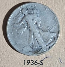 1936 S 50C Walking Liberty Half Dollar picture