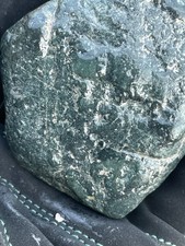 Dark green Jasper rough natural specimen mineral cabbing  blue dark teal green picture