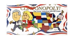 Clintonopoly The Great American Sell-off Board Game 1995 Bill Hillary, Sealed picture