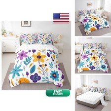 Feelyou Cute Flower 7 Piece Comforter Set Full for Kids Teens picture