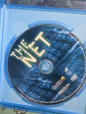 The Net (DVD, 1995) DVD Sandra Bullock Cyber Thriller - Custom Blue Case read  picture