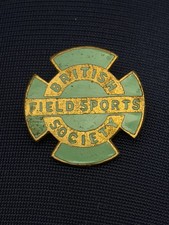 vintage British field sports society Members enamelled pin Badge picture