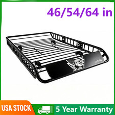 46''/54''/64'' Universal Roof Rack Cargo Car Top Luggage Carrier Basket Holder picture