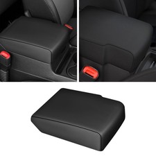 For 2007-2010 Jeep Grand Cherokee Leather Center Console Lid Armrest Cover black picture