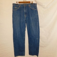 Vintage 1970s Levi's Mens Sz 38x30 505 Orange Tab Jeans Straight Leg Denim picture