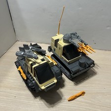 Vintage Hasbro GI Joe Thunderclap Front And Rear Vehicles W/Antenna - Incomplete picture