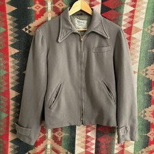 Vintage 1940s H Bar C Western Jacket Belted Back S/M 1950s 40s 50s Rockabilly picture