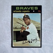Topps 1971 Topps Baseball Orlando Cepeda #605 Atlanta Braves Base Set picture
