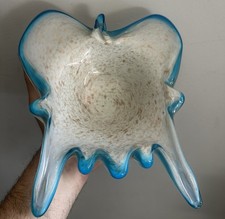 Vintage Mid Century Modern Barovier Tosso Italian Venetian Murano Art Glass Bowl picture