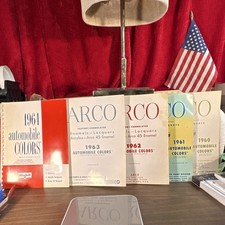 Vintage Arco Factory Formulated Enamel-Lacquers 1960,61,62,63,64Rare Paint Chart picture