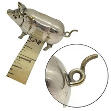 Vintage Pig for Mini Tape Measure: Charming Collectible for Sewers & Crafters picture
