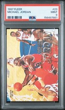 Iconic 🔥 PSA 9 1997 Michael Jordan 23 Fleer picture