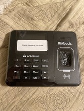 Acroprint BioTouch Biometric Fingerprint Time Clock 01-0276-000 New Open Box picture