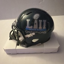 PHILADELPHIA EAGLES SUPER BOWL LII  52 CHAMPION MINI HELMET RARE picture