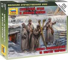 Zvezda Soviet Headquarters Crew Winter Model Kit picture