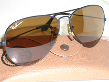 58[]14 VINTAGE B&L RAY-BAN W1662 VXAS CHROMAX BLACK CHROME AVIATOR SUNGLASSES picture