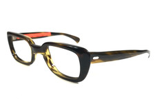 Vintage Bausch & Lomb Eyeglasses Frames RENOWN French Ivy Brown Horn 45-21-140 picture