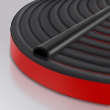 Silicone Weather Stripping Door Seal, 40FT Self Adhesive D Shaped Door Seal picture
