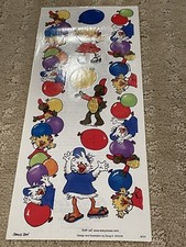 5 Sheets Rare Vintage Suzy's Zoo - Scrapbook Border Stickers: Celebrations picture