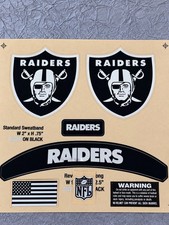 Raiders - Full Size Decals-2026-Original Colors-Helmet Decal  Sets picture