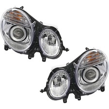 Halogen Headlight Set For 2007-2009 Mercedes Benz E-Class Left and Right Side picture