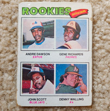 Topps 1977 Rookie Outfielders Andre Dawson (RC) Gene Richards #473 picture