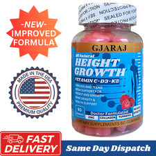 Height Growth Maximizer Supplement Gummies Natural Boost Bones/+Vitamins USA picture