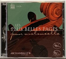 Les Plus Belles Pages Pour Violoncelle CD 2-Disc Set 26 Tracks 2007 Import picture