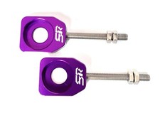 Staggs Racing sr Billet Chain Adjusters CRF XR KLX TTR 50 70 110 Purple picture