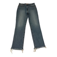 NWOT Madewell Women's The Perfect Vintage Jeans Blue Raw Hem Size 29 picture