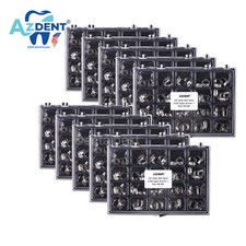 AZDENT Bandas de ortodoncia dental Tubo bucal Primer molar MBT 022 