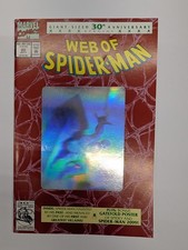 The Web of Spiderman 90 holographic cover picture