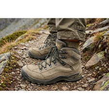 Lowa Mens 8 Renegade GTX Mid Hiking Boots Olive Khaki Leather Gore-Tex Outdoor picture