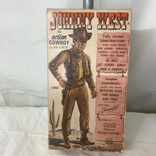 VTG EMPTY Johnny West Action Cowboy Box Only Louis Marx #2062 picture