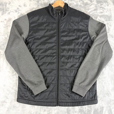 Footjoy Jacket Mens Medium Full Zip Hybrid Puffer Golf Performance Fleece Lining picture