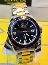 Invicta Ocean Voyage  Men’s Watch 38mm  Two-Tone Stainless Steel with Black Dial picture