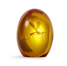 Jurassic Park Mosquito In Amber Resin Paper Weight | Measures 3 Inches Tall picture