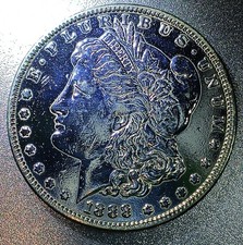 *1888 Morgan Silver Dollar BU Deep Mirror Polish picture