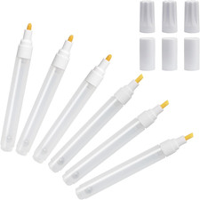 Biaungdo 6PCS Clear Refillable Paint Pens 3mm & 6mm Empty Acrylic Markers picture