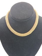Rare Vintage Signed CINER Gold Tone Clear Crystal Rhinestone 12