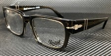 PERSOL PO3315V 1103 Transparent Gray Large Men's 55 mm Eyeglasses picture