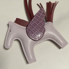 Hermes Pegase PM Pegasus Pink Horse Bag Charm Bag Accessory Paris Made picture