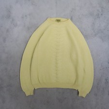 Vintage Paul Stuart Italy Wool Sweater Size Large Yellow picture