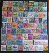 One page of precancel stamps all different picture