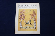 1931 OCTOBER NEEDLECRAFT MAGAZINE - DEER AND BIRD COVER - E 34200 picture
