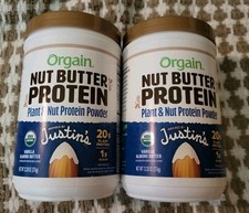 2 Orgain Nut Butter Protein Vanilla Almond Butter 13.28oz -EXP: 2/27 picture