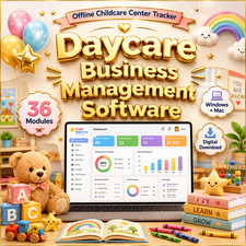 Daycare Management Software USB 💻 36 Modules Childcare Preschool Windows Mac picture