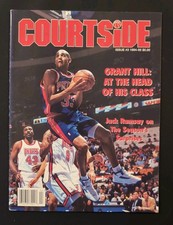 1994 95 Courtside Magazine Issue 3 Grant Hill Detroit Pistons Rookie picture
