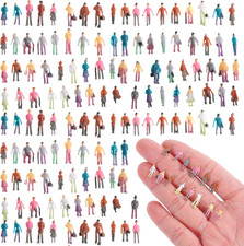 200PCS Mini Figurines 1: 150 Scale Plastic Painted People Figurines Little picture