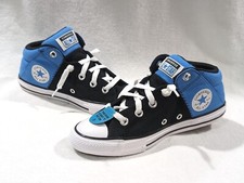 Converse Boy's CTAS Axel Blue/Black Mid Top Sneakers-Assorted Sizes NWB A06373F picture